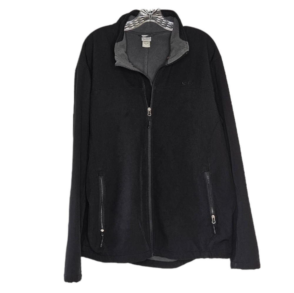 C9 by Champion black fleece lined zip front mid weight jacket size XL